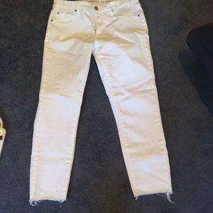 Denim white jeans